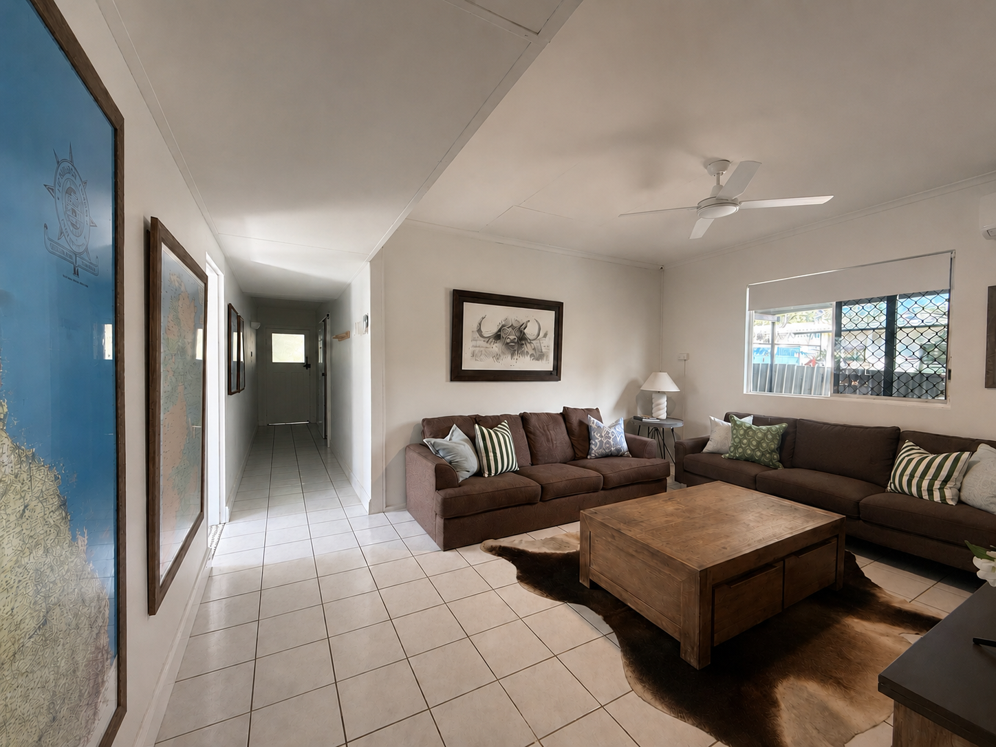 Relax with Smart TV, generous seating and light filled interiors.