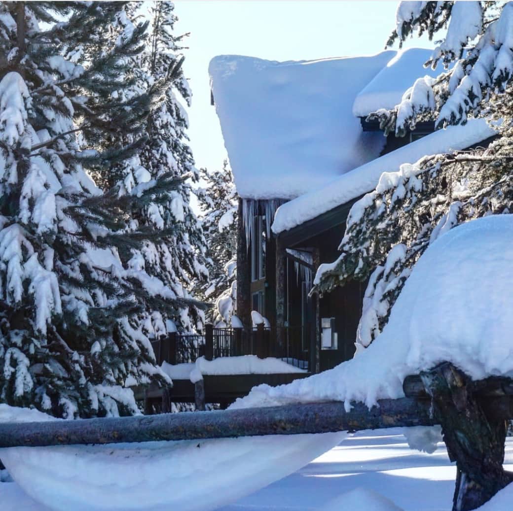 Big Pine Lodge in February.  