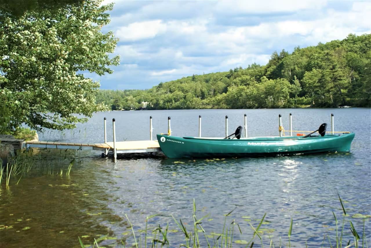 Dock and Canoe