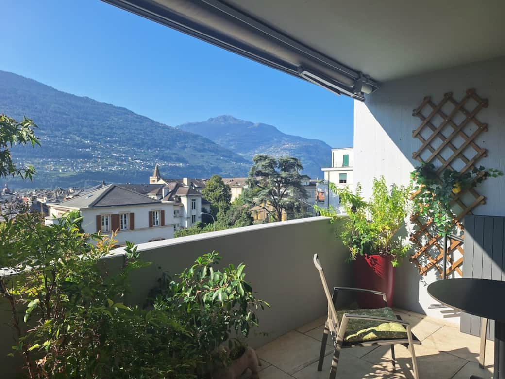 Vue des 2 châteaux depuis le balcon