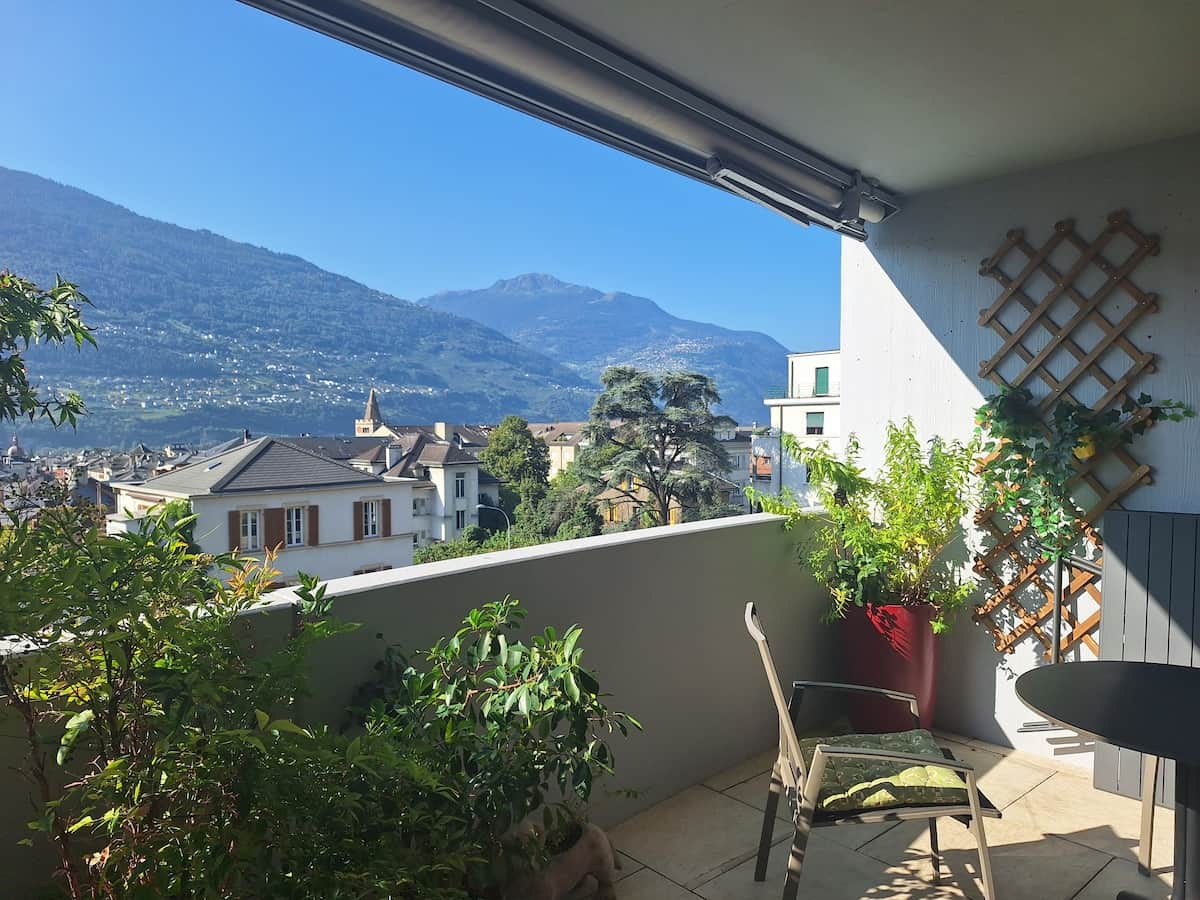 Vue des 2 châteaux depuis le balcon
