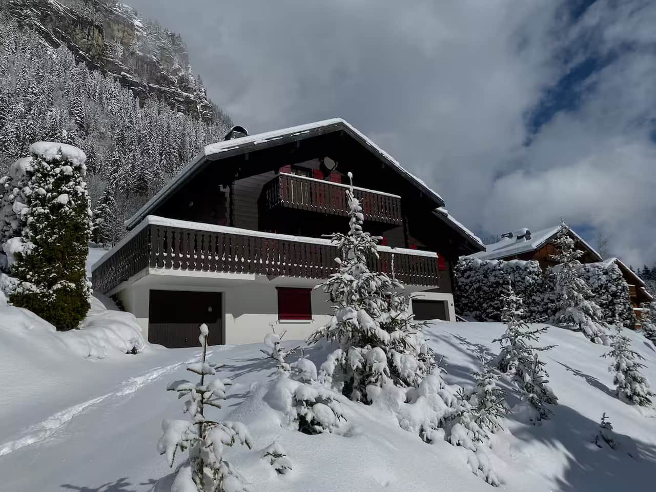 Chalet in winter