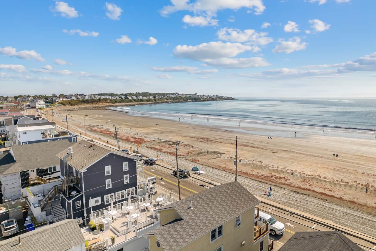 Enjoy a mile and a half of beach