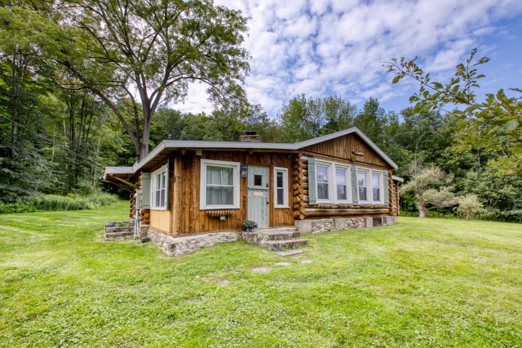 1900s log cabin in the Berkshires.