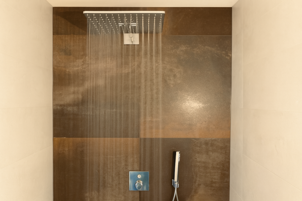 Regendouches in iedere badkamer