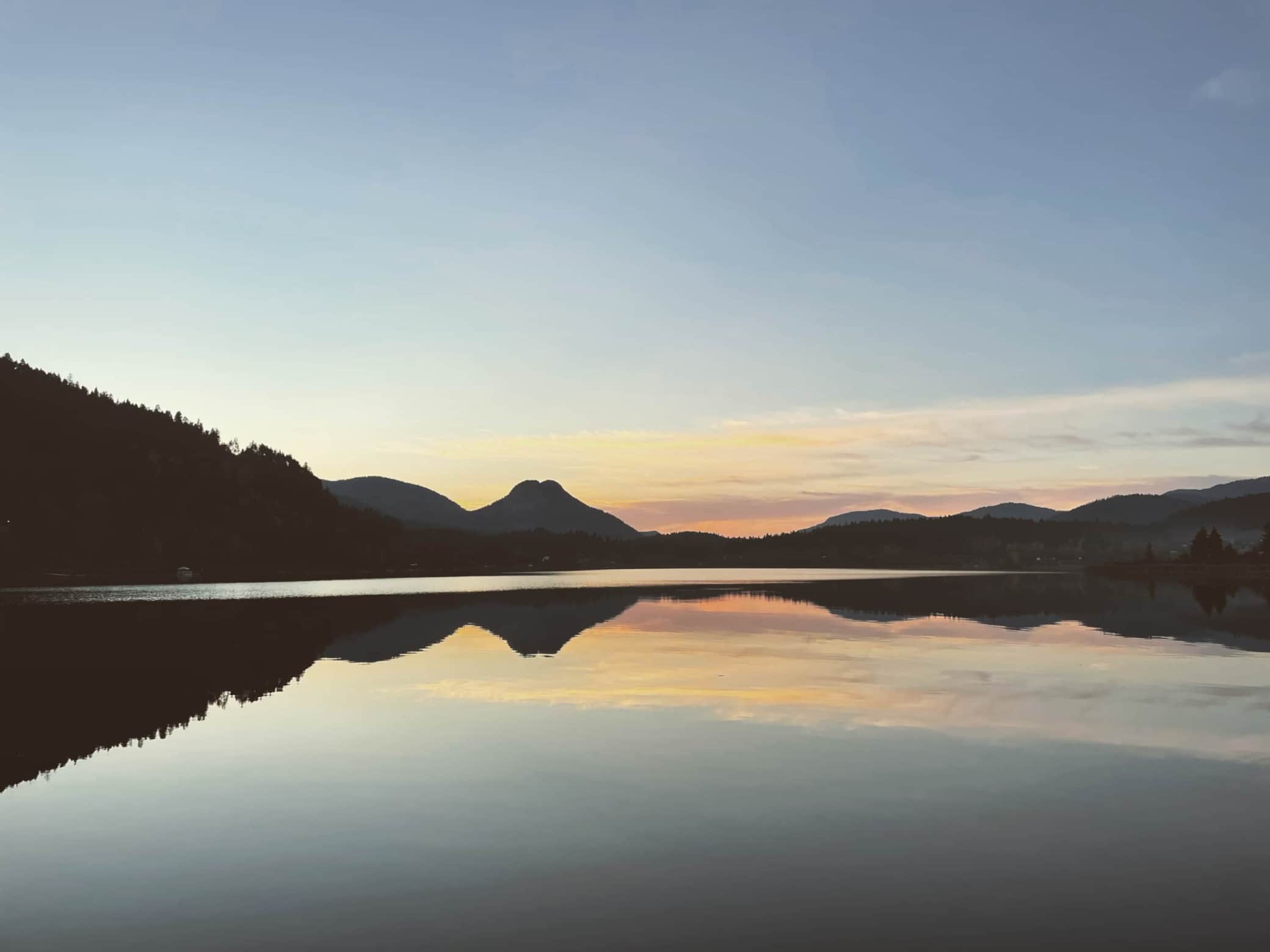 SUNSET FROM THE LAKE