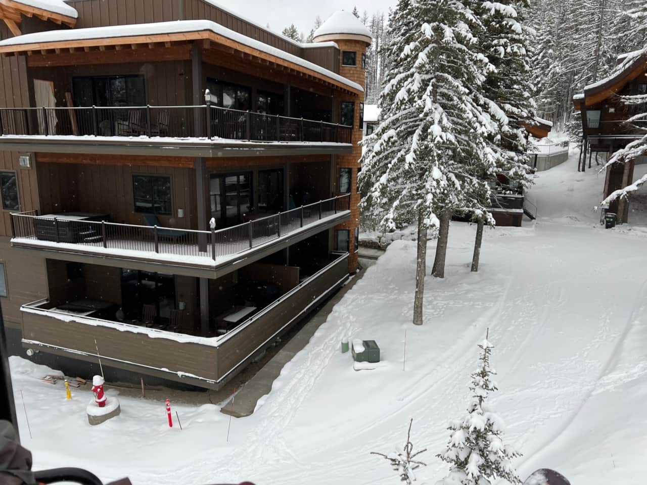 View of condo from ski lift