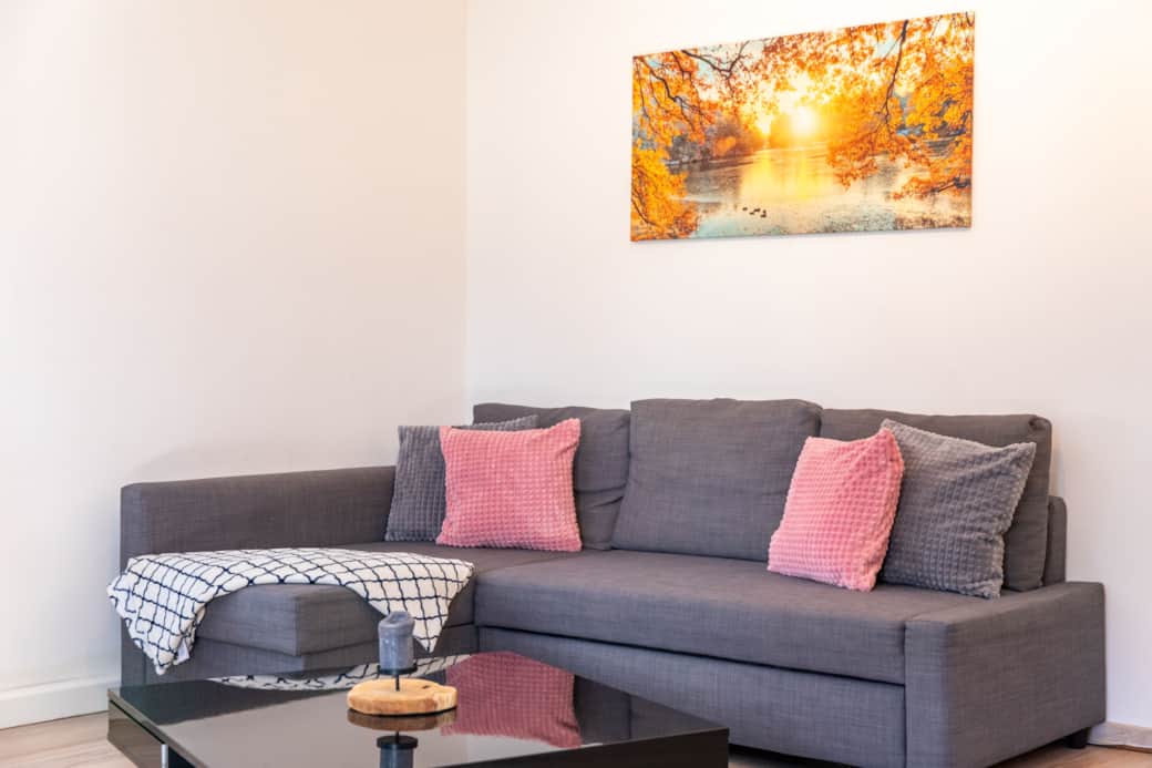 gemütliches Schlafsofa