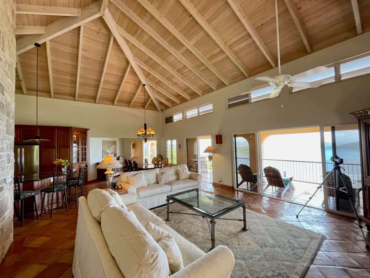 High ceilings in the Great Room