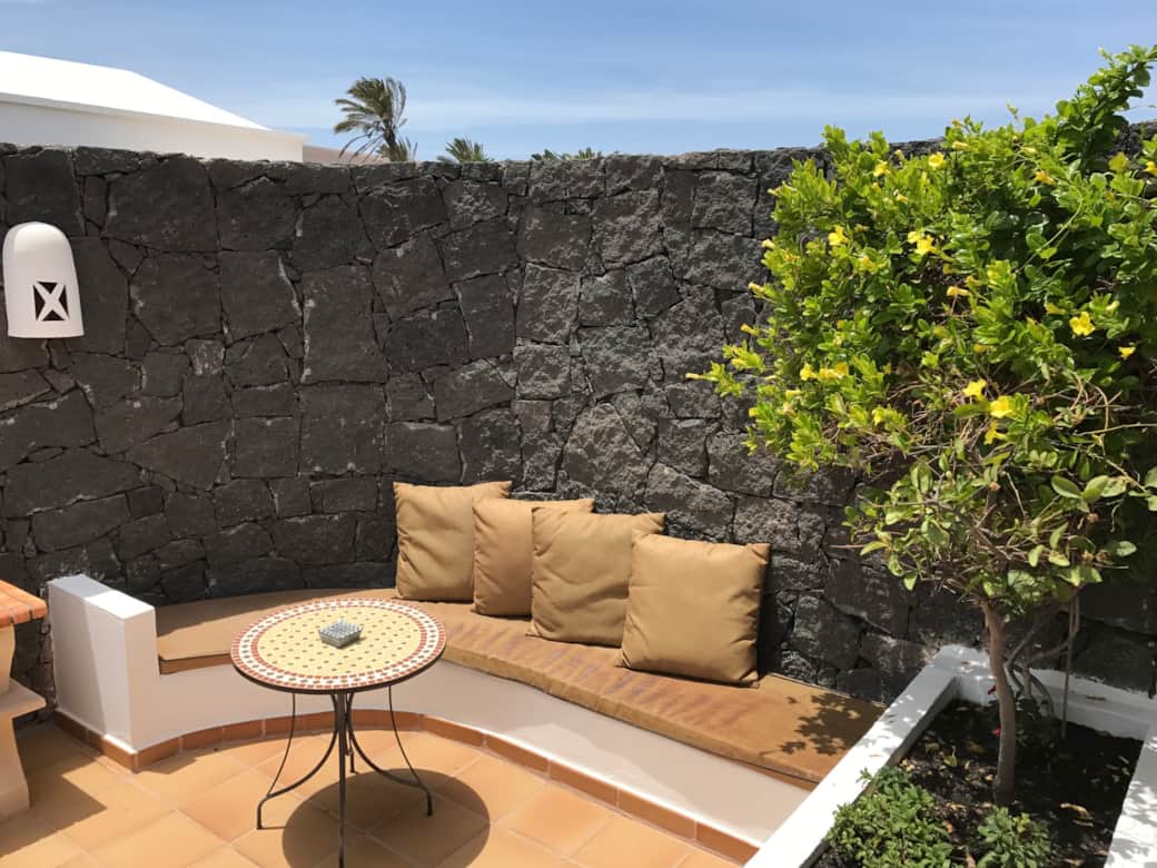 BBQ seating area