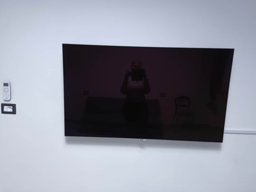 55" OLED TV with Ambilight LED lighting at Agli Archi Eco House