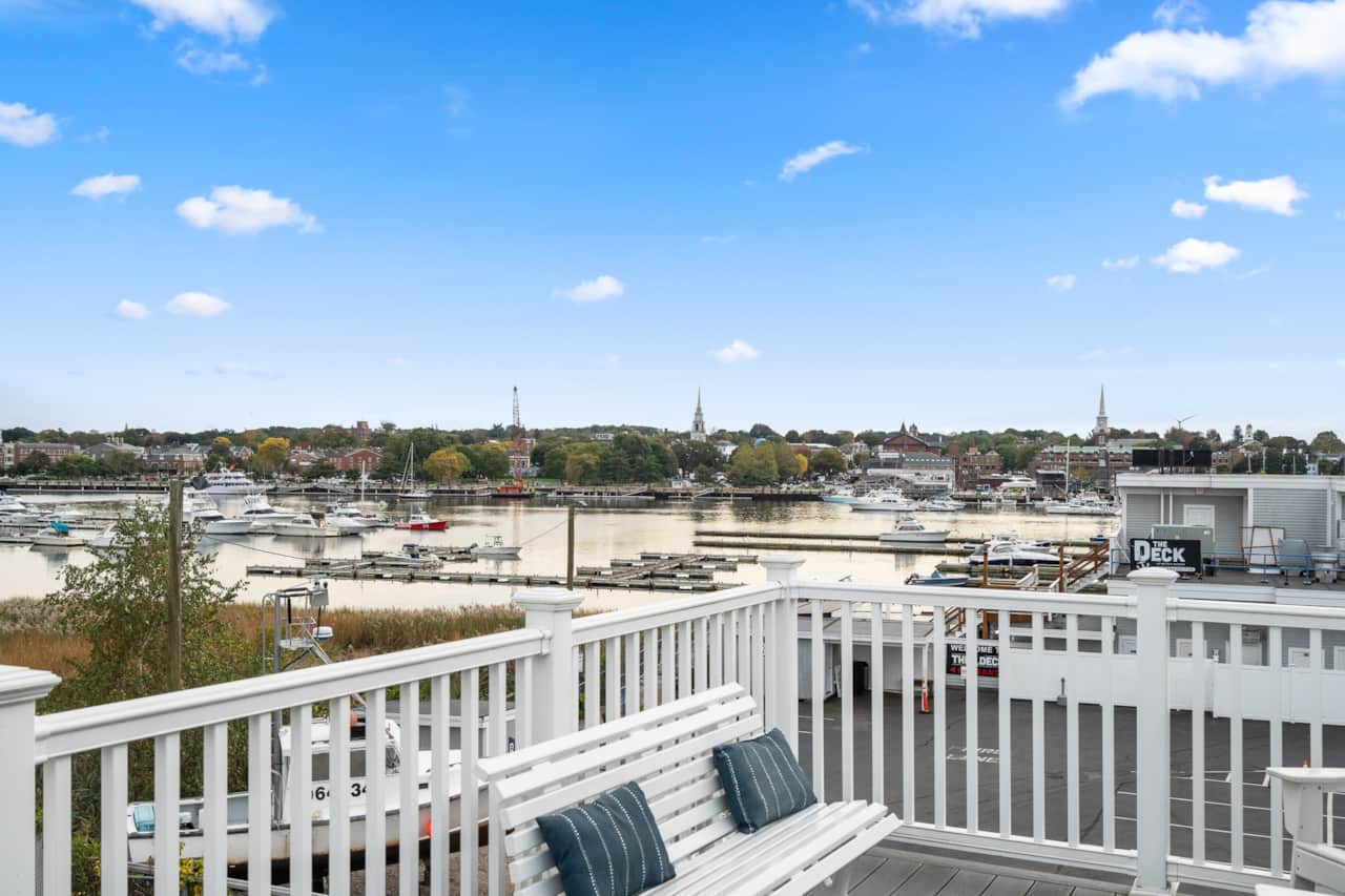 Deck on our top level right outside your door