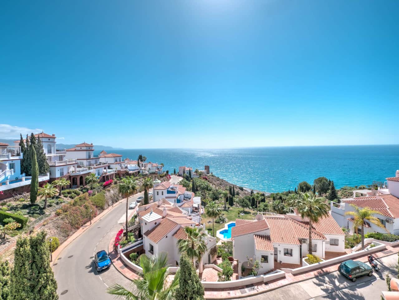 The beautiful view from the villa