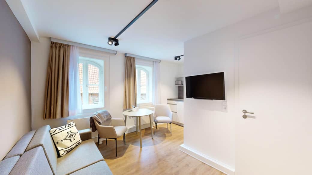 Gemütliche Schlafzimmer Schlafcouch im N°8A Boardinghouse