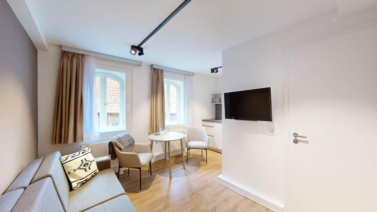 Gemütliche Schlafzimmer Schlafcouch im N°8A Boardinghouse