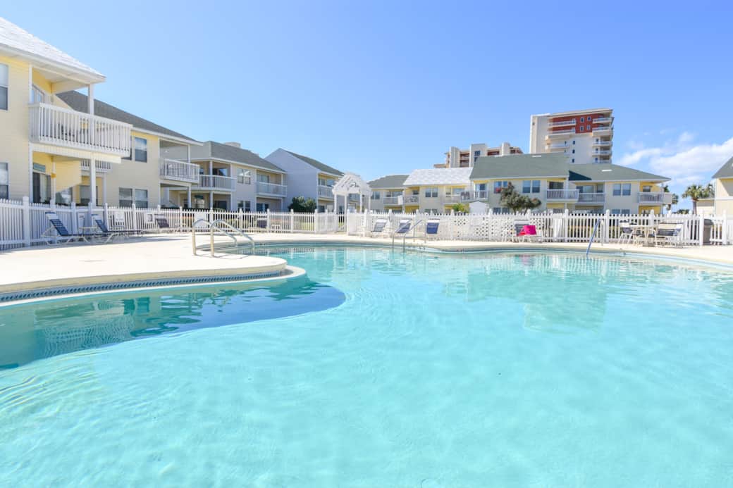 SPC has 5 pools, one of which is steps from our door!