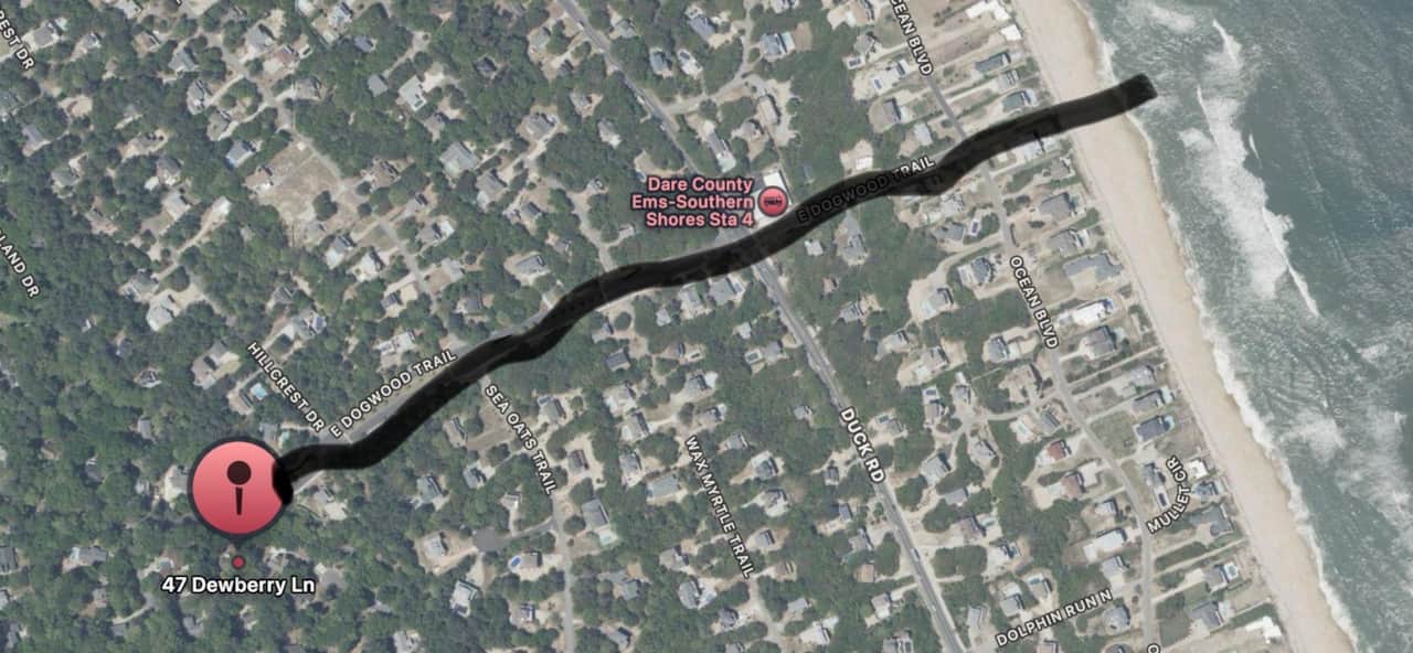2700’ from beach access