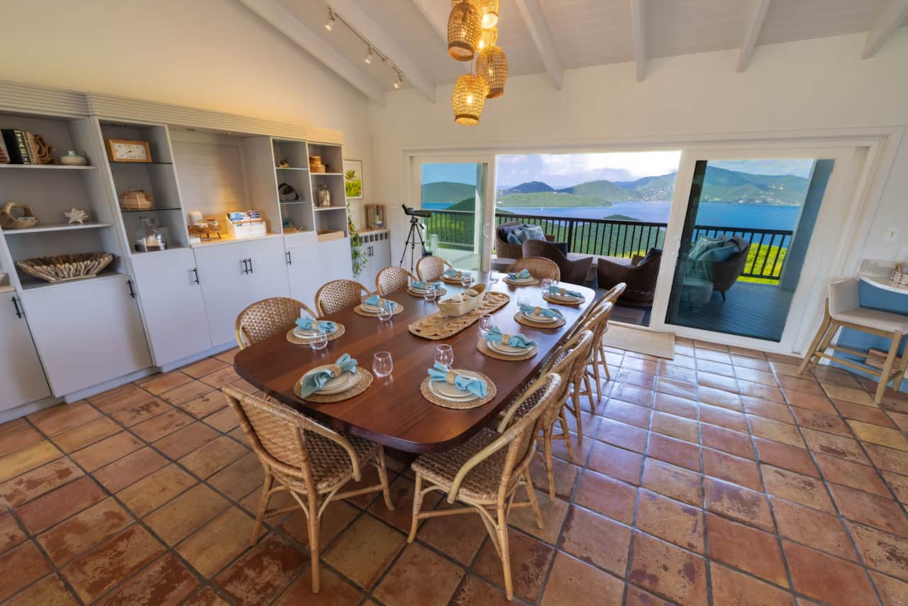 Open air dining room