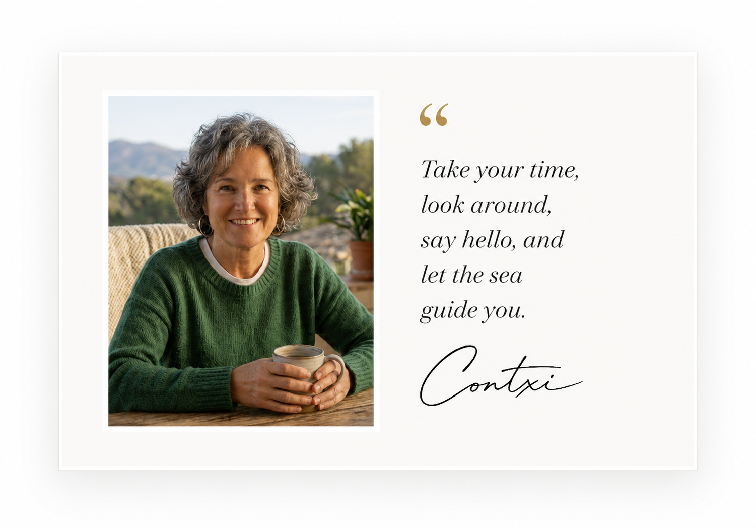 Contxi sharing a personal note for exploring El Serrallo