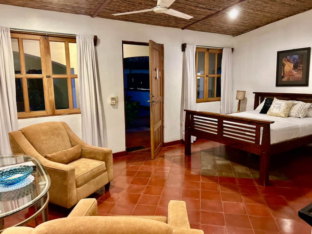 Deluxe Queen Suite at night Deluxe Queen Suite at night