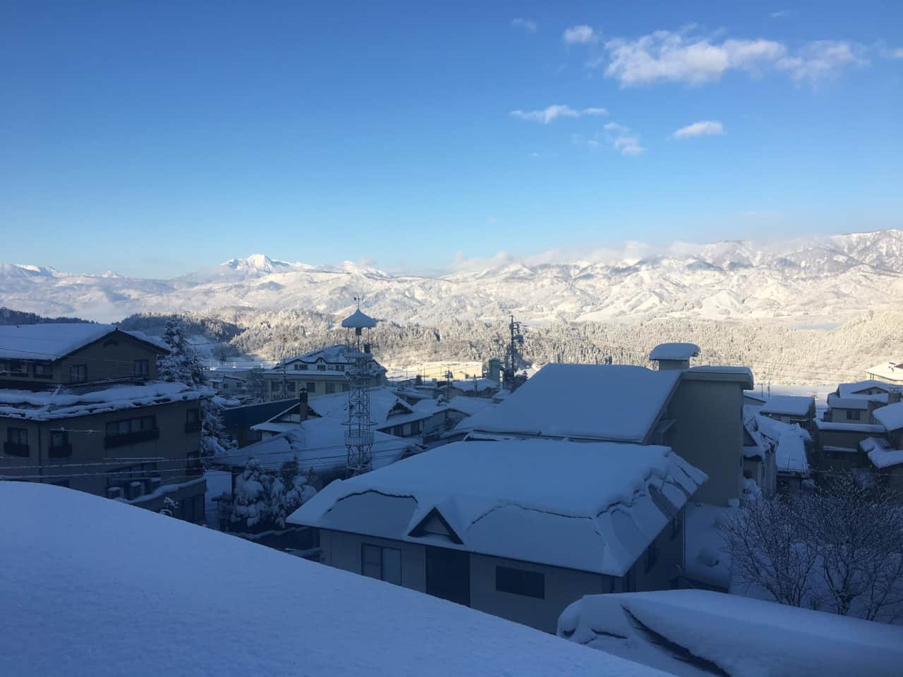 Nozawa Peaks view