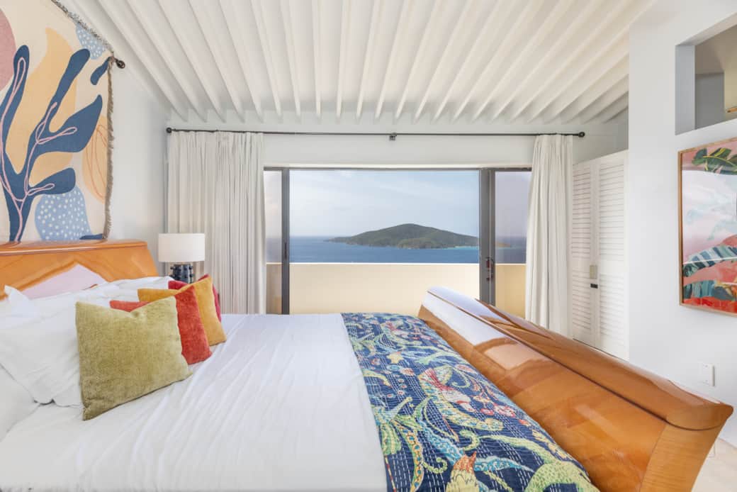 Primary Bedroom With Ocean Views And Private Deck