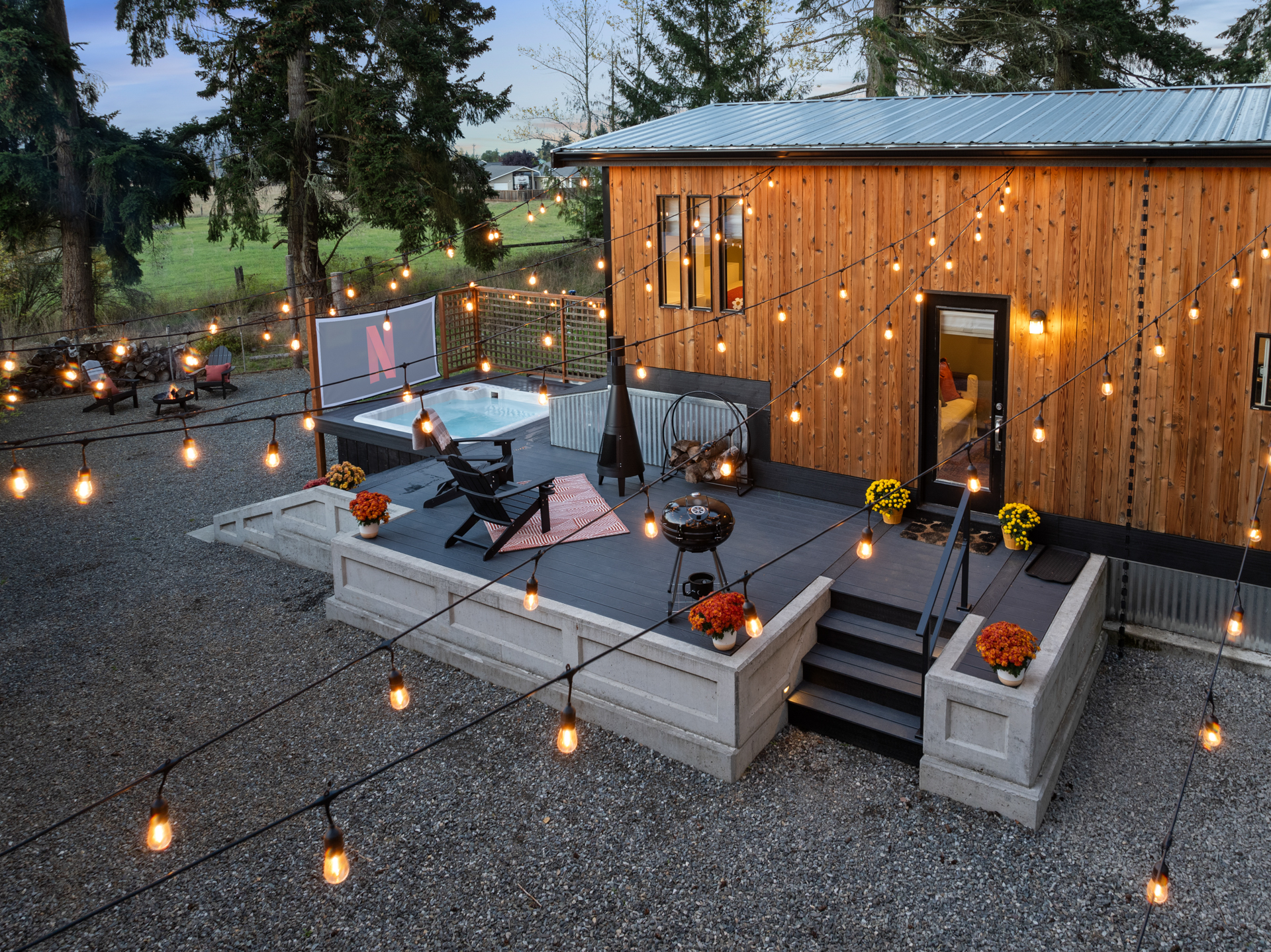 Cedar & Sage Hideaway with Hot Tub, Cinema & Fire Pit - Cabin in