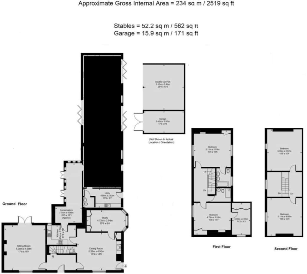 Please note the shaded area is not part of the listing