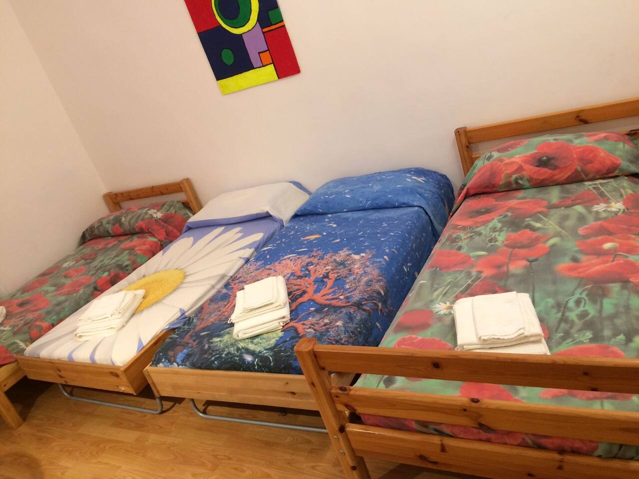 2 Letti singoli + 2 letti estraibili