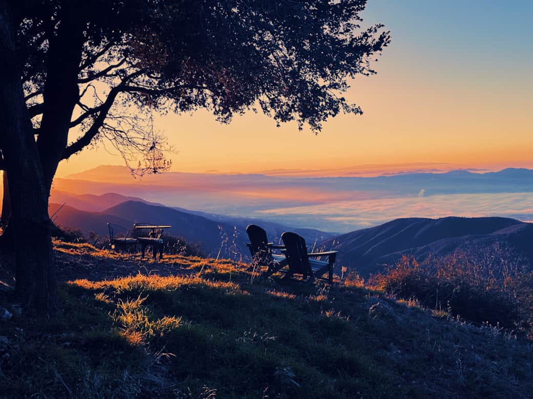 Sunrise mountain view from AIRBNB Breathtaking