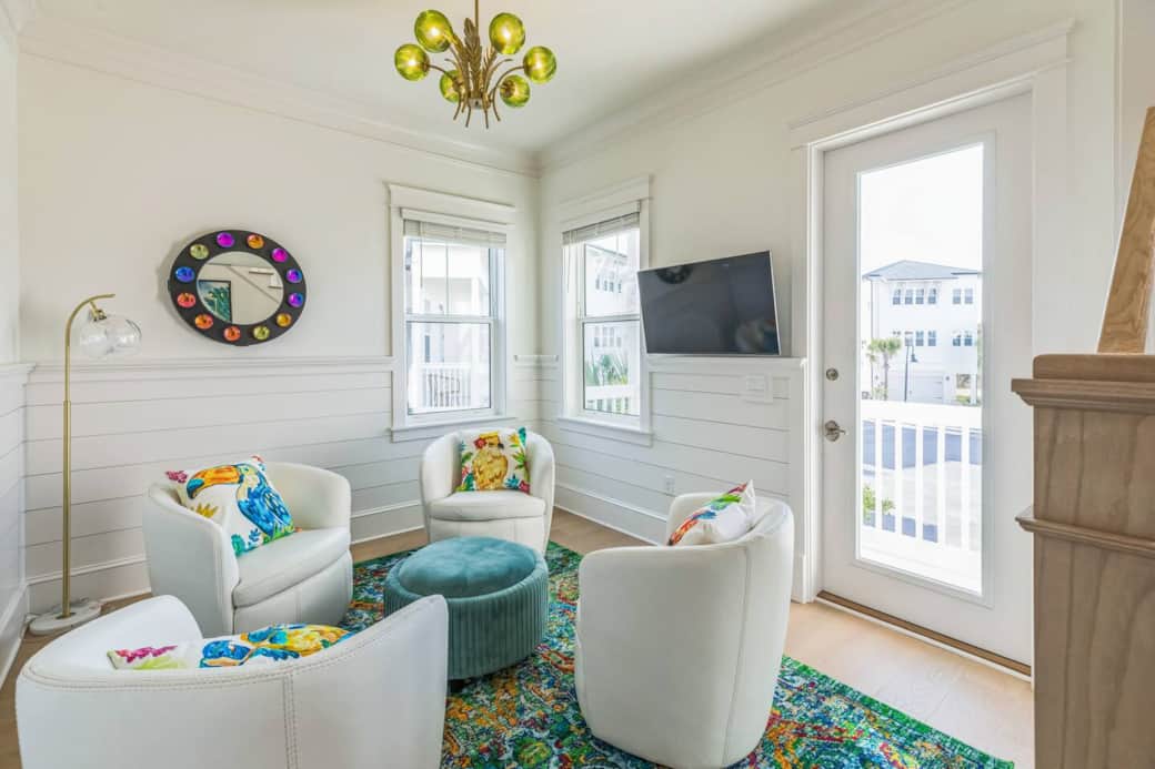 Play games, cards or just chat in our separate entry living room!