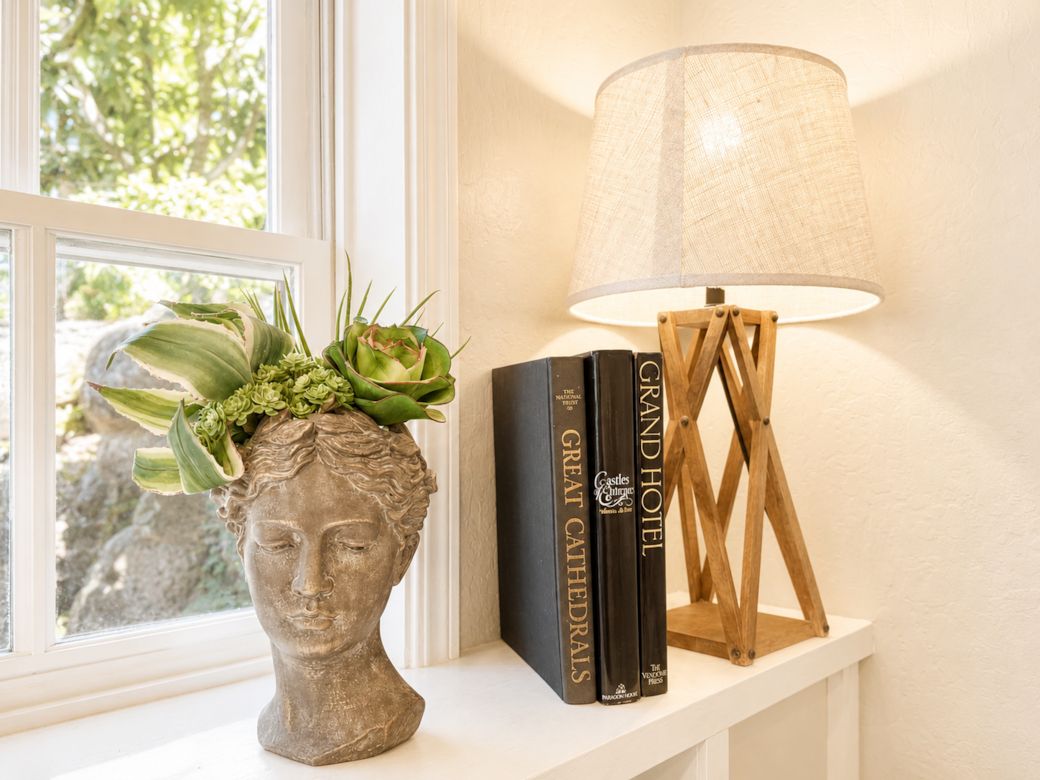 Thoughtful details and warm lighting create a welcoming atmosphere