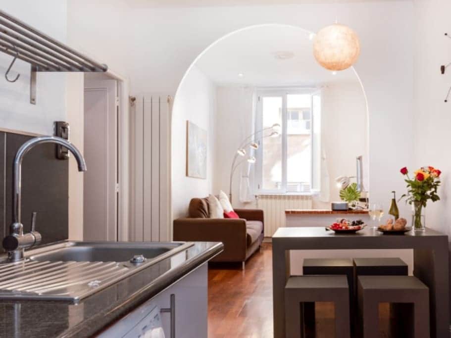 Kitchen and Living room Kitchen and Living room
