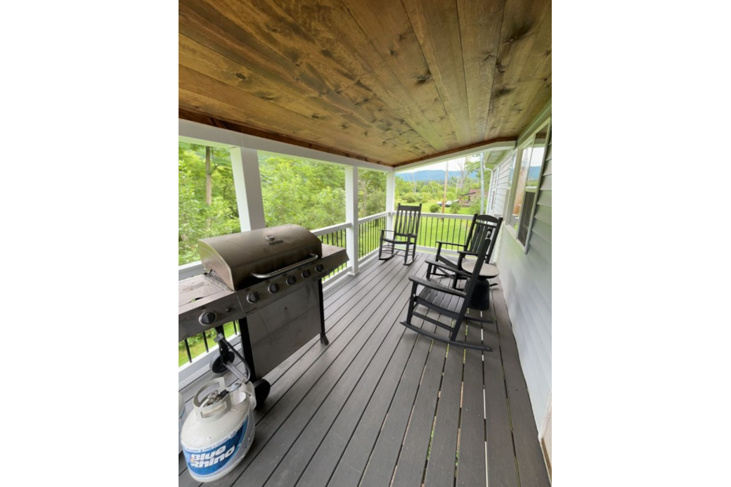 Deck off of living area