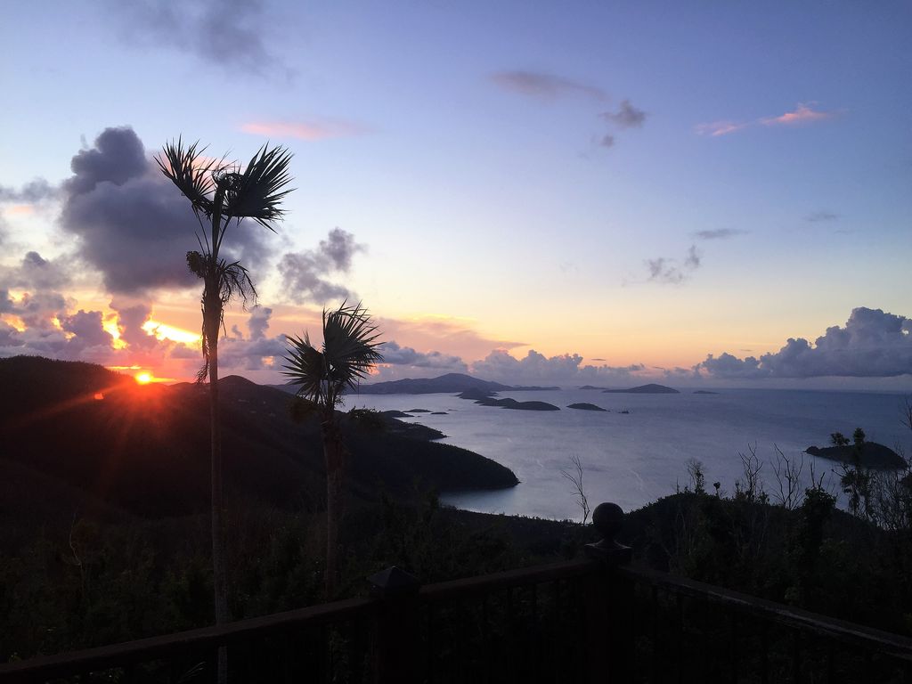 November 2017-Sunset off western deck facing St Thomas