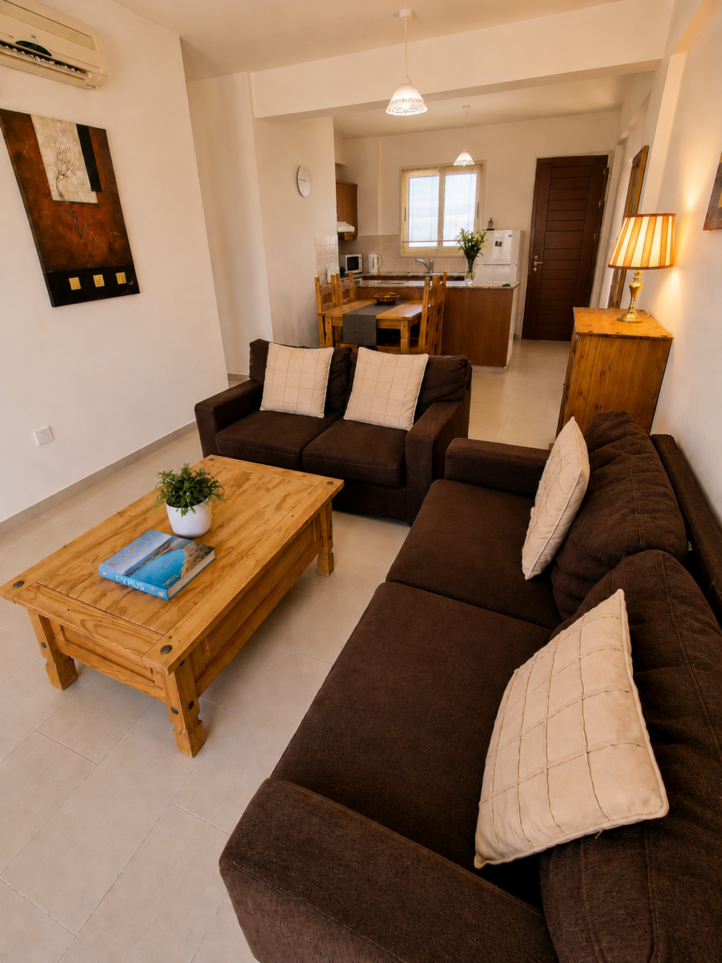 Open plan living area with air-conditioning