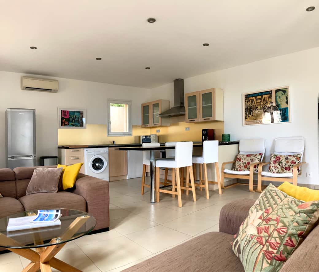 Grande Villa B - Pièce à vivre - Résidence Ogliastrello - Olmeto 2024
