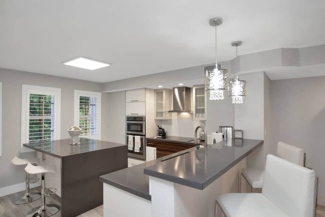 Well appointed Kitchen with seating for 4 people.