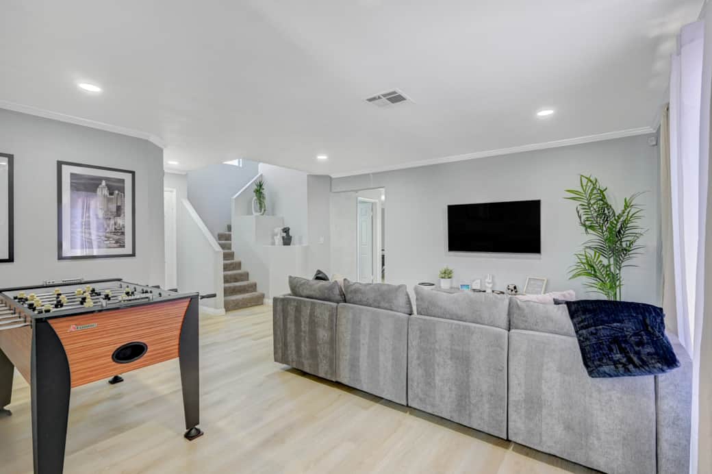 Foosball Table in Living Room
