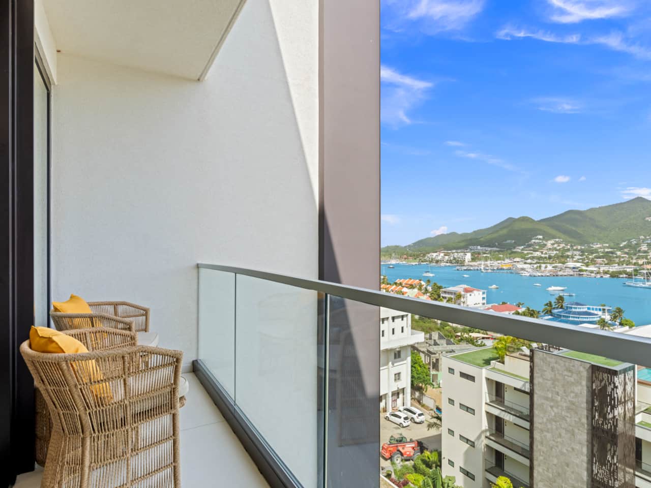 Balcony with view lagoon