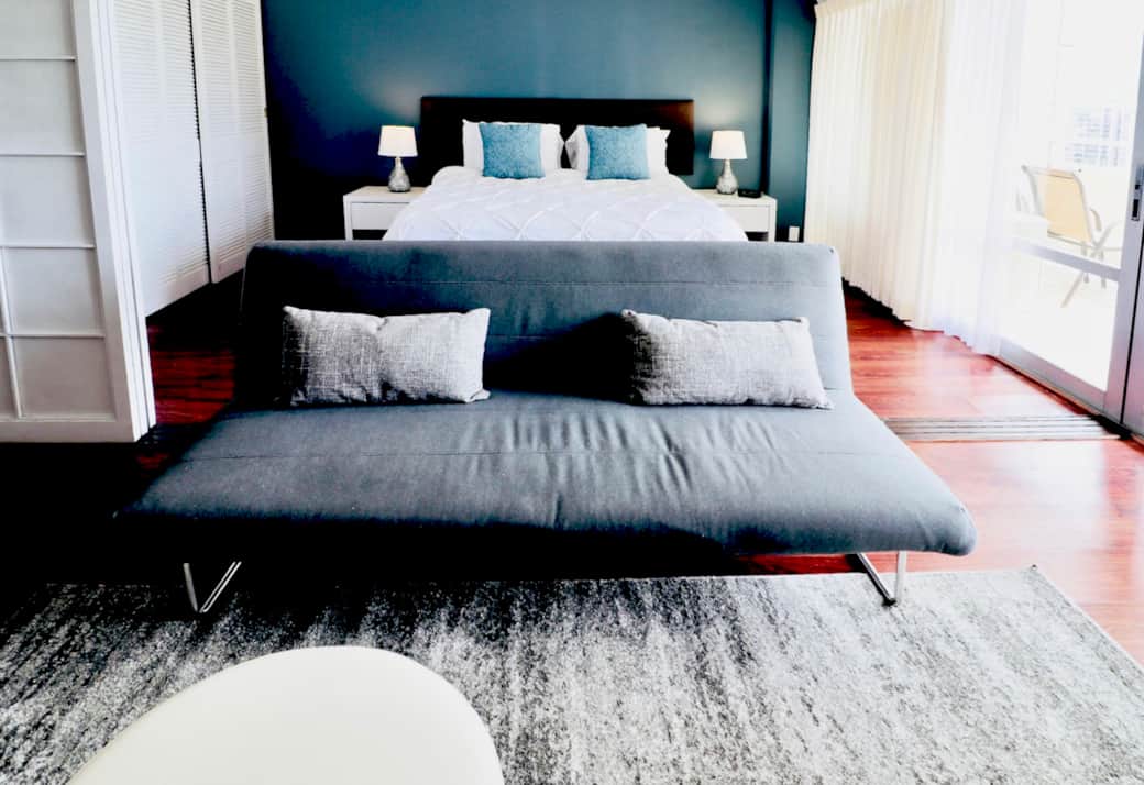 Bed view. Bed view.
