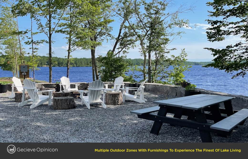 Rideau Lakes Vacation Cottage Rental Outdoor Firepit