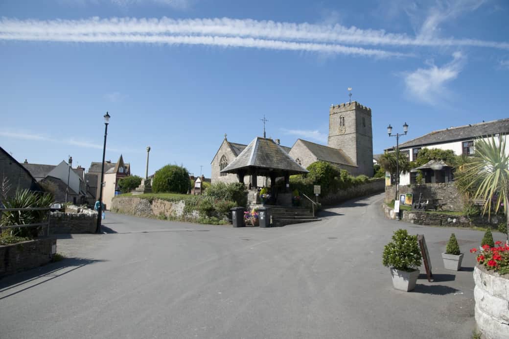 Mortehoe church and lych gate