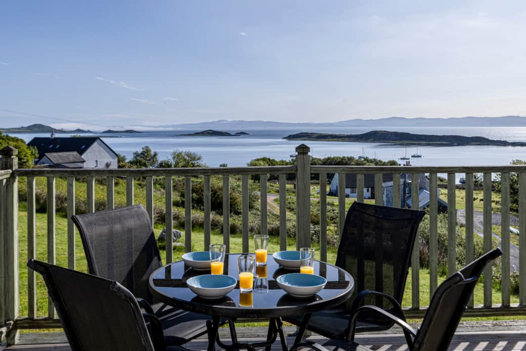 Rear patio view looking over Small Isles Bay
