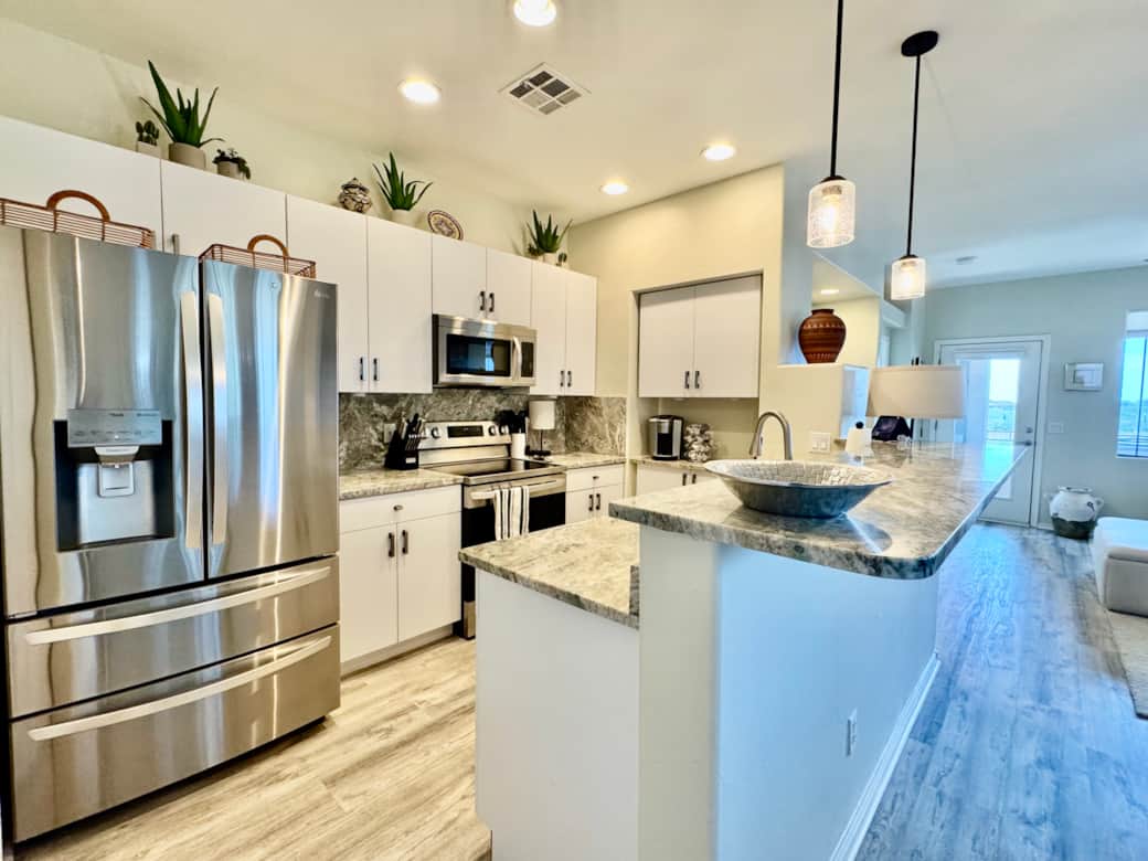Updated Stainless Kitchen and Bar