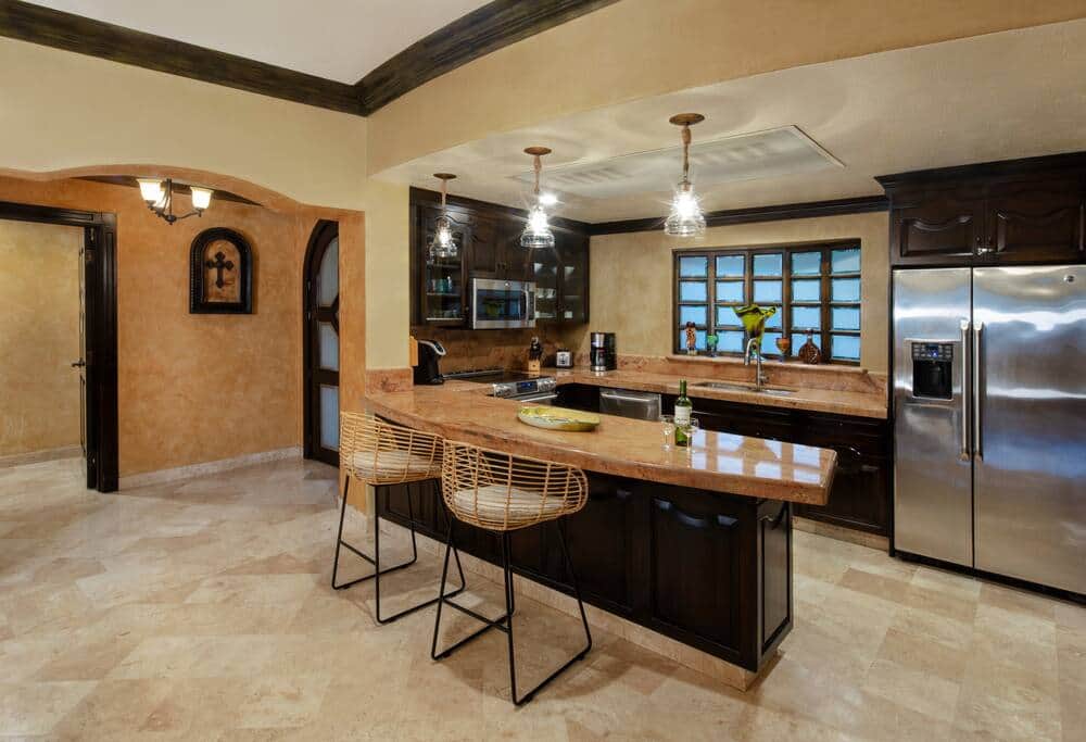 Entry way and kitchen