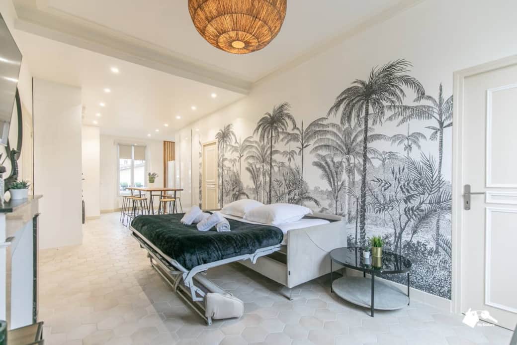 Salon avec canapé-lit Salon avec canapé-lit