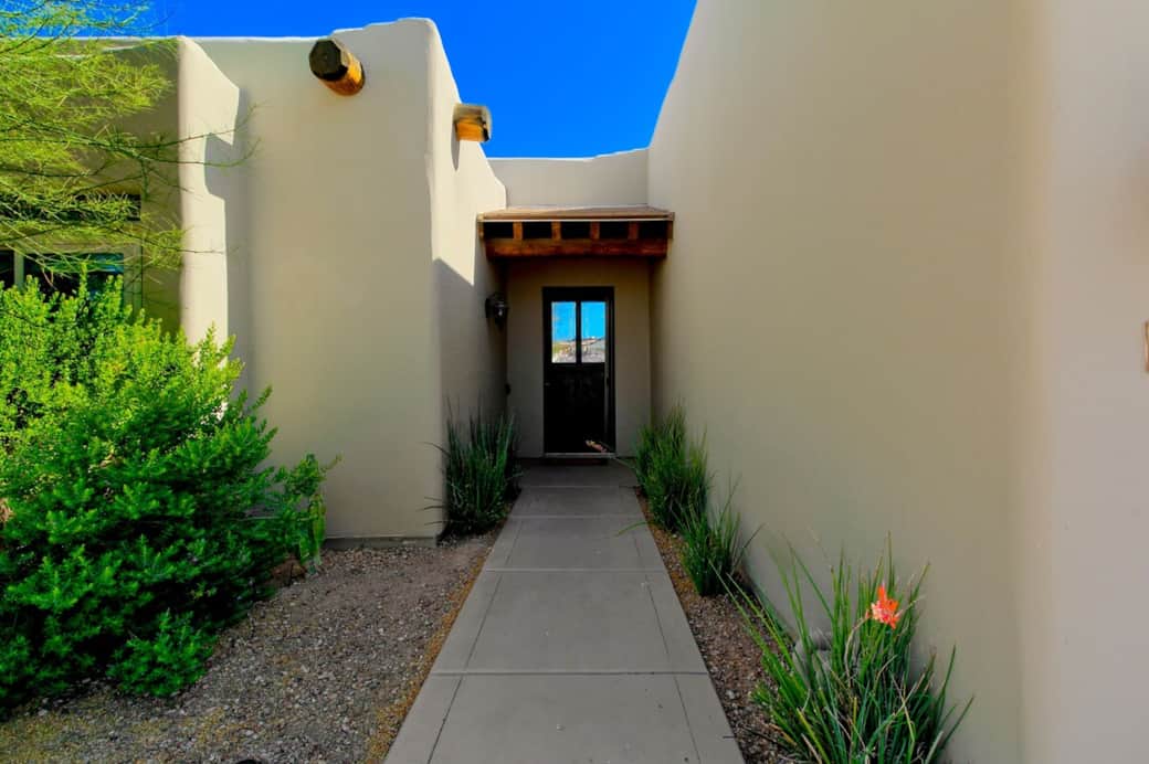 Front door, walk-way