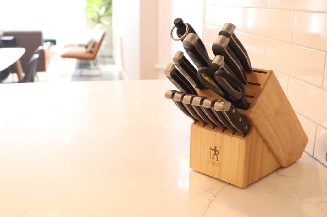 Henckel knives for when you decide to dine in. Henckel knives for when you decide to dine in.