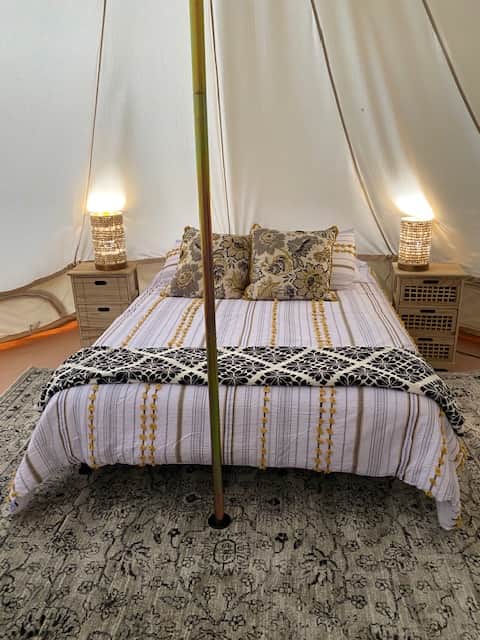 Full view, inside yurt